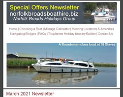 March 2021 Newsletter screenshot